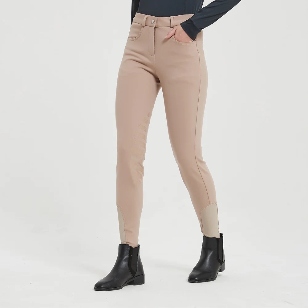 COPY - HR Farm CHRON Lite Equestrian Women Silicone Knee Patch Breeches